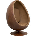 KARE Design Swivel Armchair Eye Ball Walnut 70606 132x90x82 cm