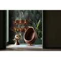 KARE Design Swivel Armchair Eye Ball Walnut 70606 132x90x82 cm
