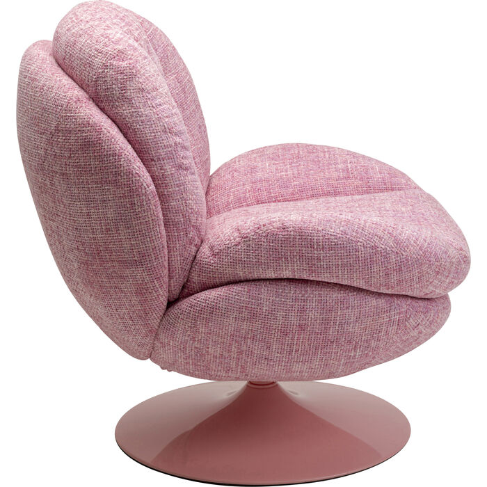 KARE Design Cosy Swivel Armchair Pink 70669 86x84x89 cm