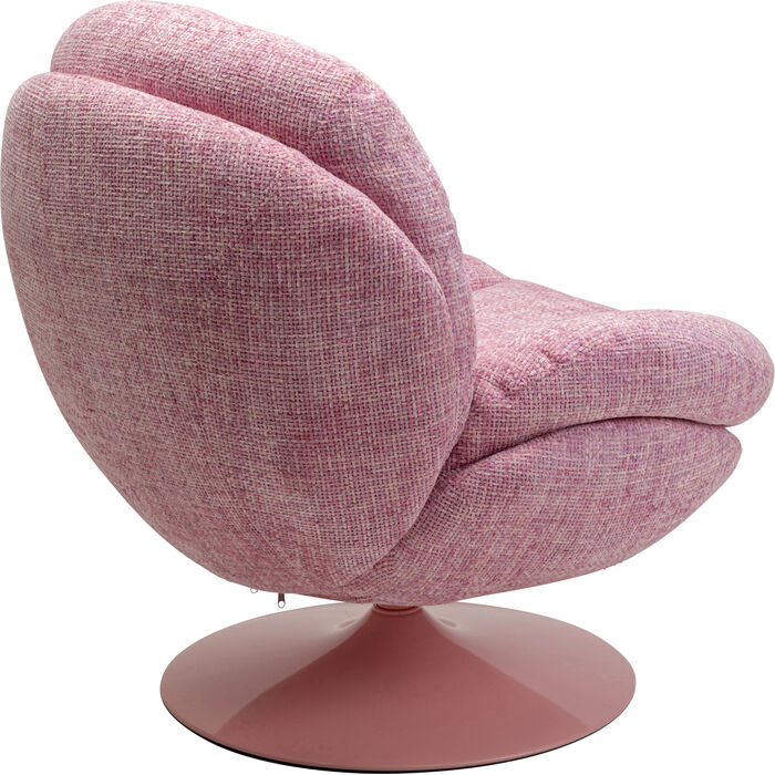 KARE Design Cosy Swivel Armchair Pink 70669 86x84x89 cm