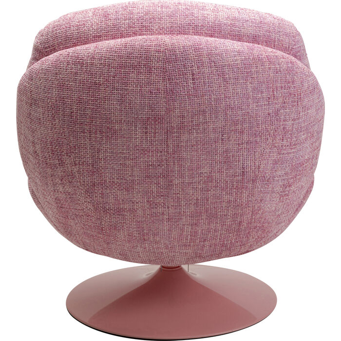 KARE Design Cosy Swivel Armchair Pink 70669 86x84x89 cm