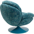 KARE Design Cosy Swivel Armchair Blue 70679 86x84x89 cm