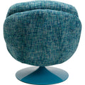 KARE Design Cosy Swivel Armchair Blue 70679 86x84x89 cm