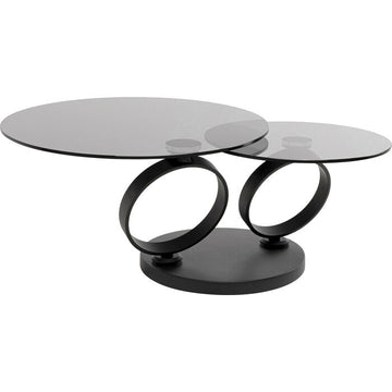 Coffee Table Beverly Smoke Black 132x80cm