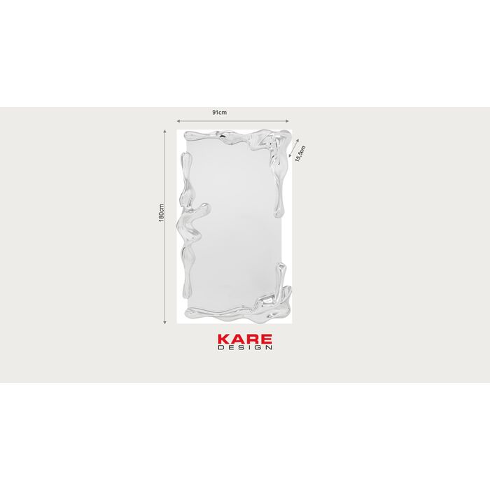 KARE Design Floor Mirror Lava Gold 90x180cm