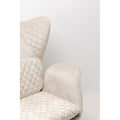 KARE Design Armchair Tudor Velvet Creme
