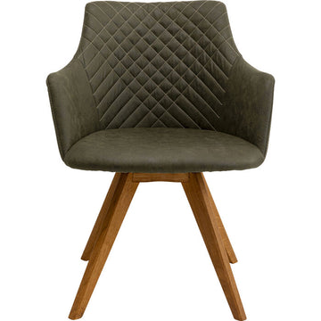 Swivel Chair Coco Wood Green