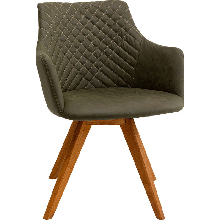 Swivel Chair Coco Wood Green
