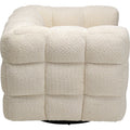 KARE Design Armand Swivel Armchair Cream Polyester 70x95x86 cm
