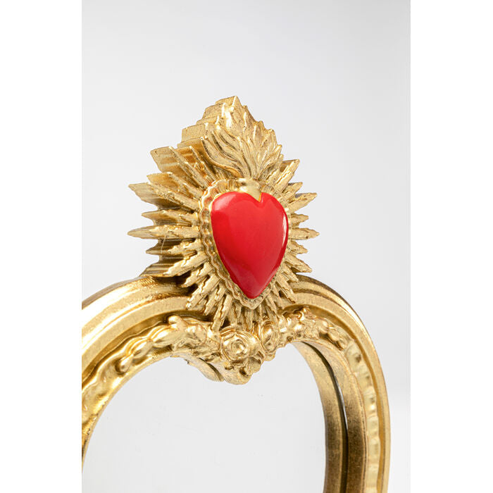 KARE Design Table Mirror Flaming Heart 30x16.5cm