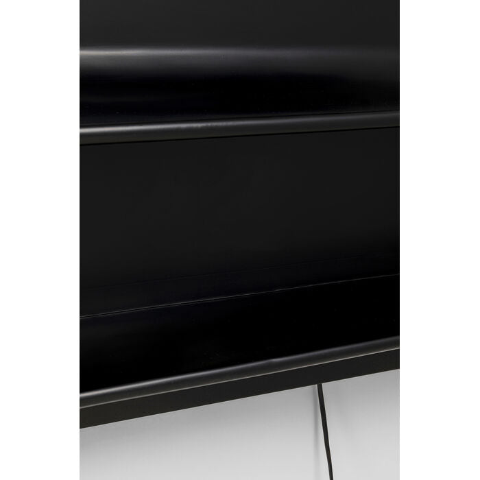 KARE Design Aero LED Wall Mirror Black 80x141cm