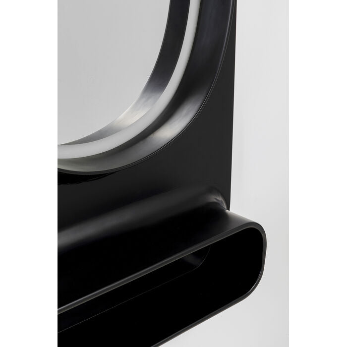 KARE Design Aero LED Wall Mirror Black 80x141cm