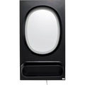 KARE Design Aero LED Wall Mirror Black 80x141cm