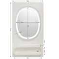 KARE Design Aero LED Wall Mirror White 80x141cm