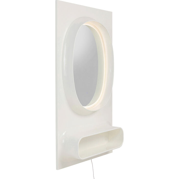 KARE Design Aero LED Wall Mirror White 80x141cm
