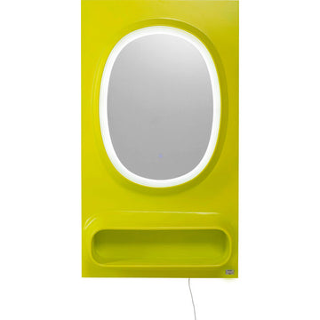 KARE Design Aero LED Wall Mirror Green 80x141cm