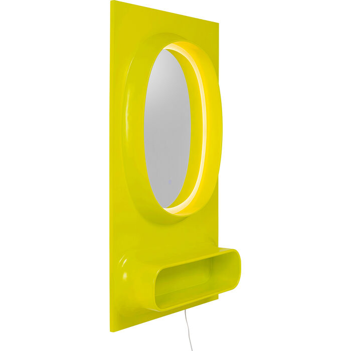 KARE Design Aero LED Wall Mirror Green 80x141cm