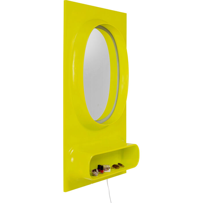 KARE Design Aero LED Wall Mirror Green 80x141cm