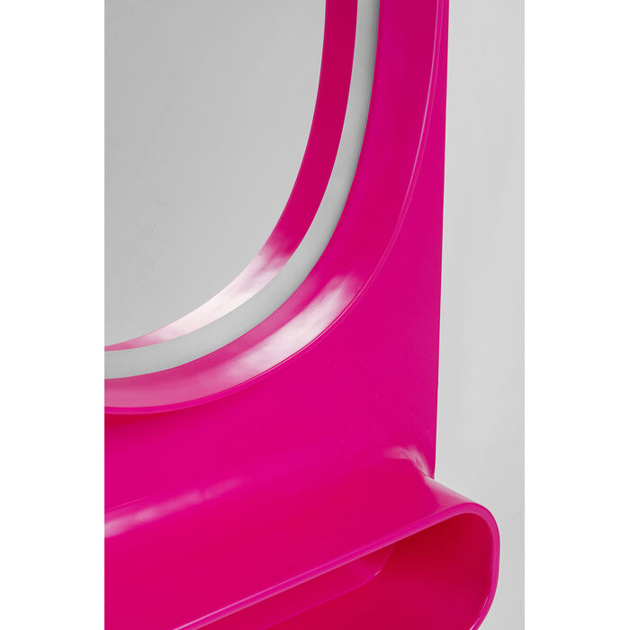 KARE Design Wall Mirror Aero LED Pink 80x141cm