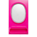 KARE Design Wall Mirror Aero LED Pink 80x141cm