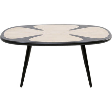 Coffee Table Petal Nature Black 90x60cm