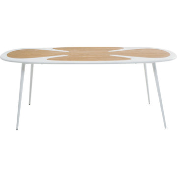 Table Petal Nature White 200x100cm