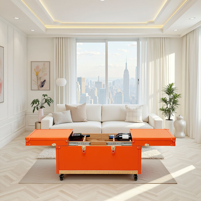 Coffee Table Bar Monaco Orange 89x50cm