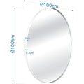 KARE Design Mirror Starlet Greige Ø100cm