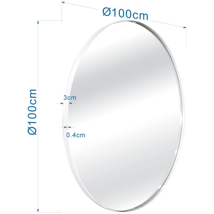 KARE Design Mirror Starlet Greige Ø100cm