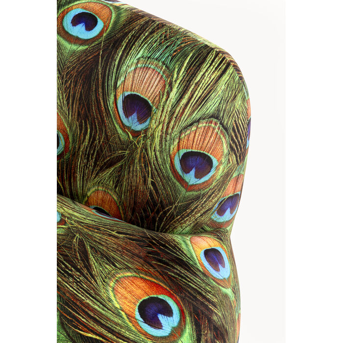 KARE Design Swivel Armchair Peony Peacock 71058 70x81x75 cm