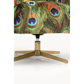 KARE Design Swivel Armchair Peony Peacock 71058 70x81x75 cm