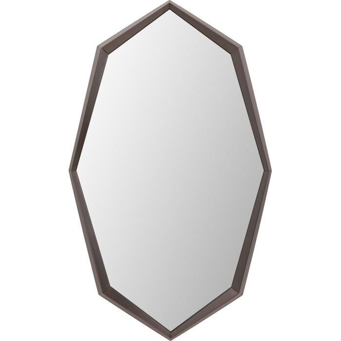 KARE Design Wall Mirror Octagon Coffee 90x150cm
