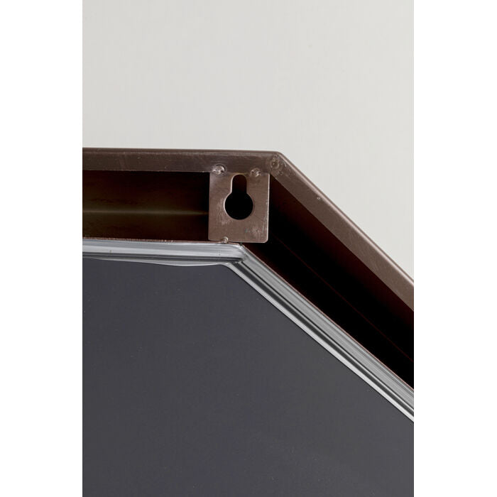 KARE Design Wall Mirror Octagon Coffee 90x150cm