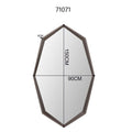 KARE Design Wall Mirror Octagon Coffee 90x150cm