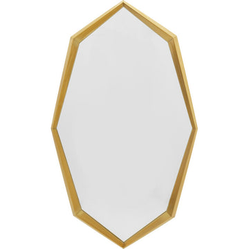 KARE Design Wall Mirror Octagon Gold 90x150cm