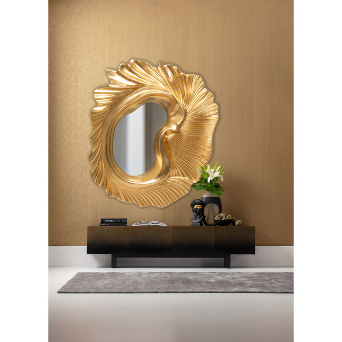 KARE Design Wall Mirror Orecchio Gold 162x146cm