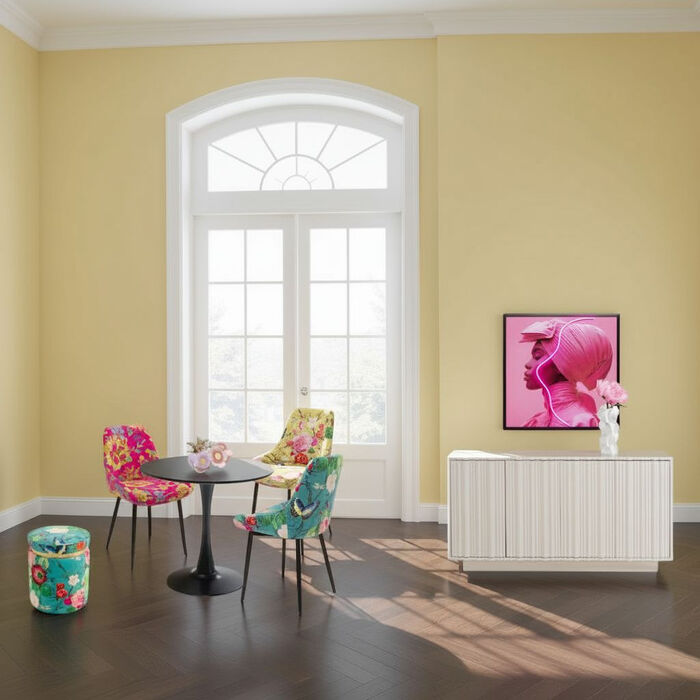 Chair East Side Flower Fever Yellow