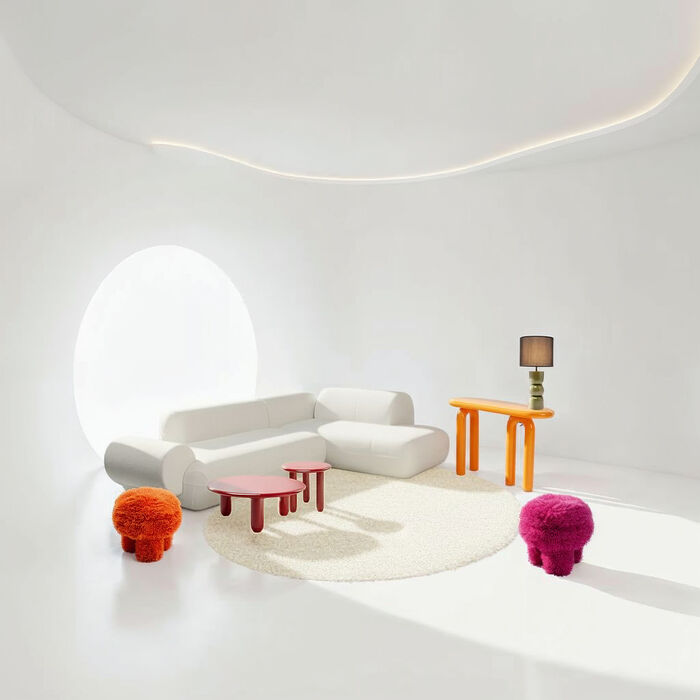 Console Table Eliano Orange 120x80cm