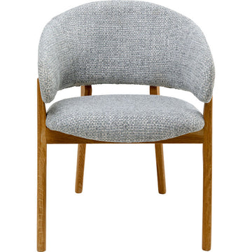 Chair with Armrest August Blue Melange