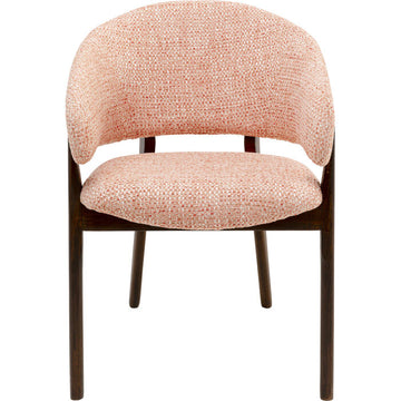 Chair with Armrest August Coral Melange