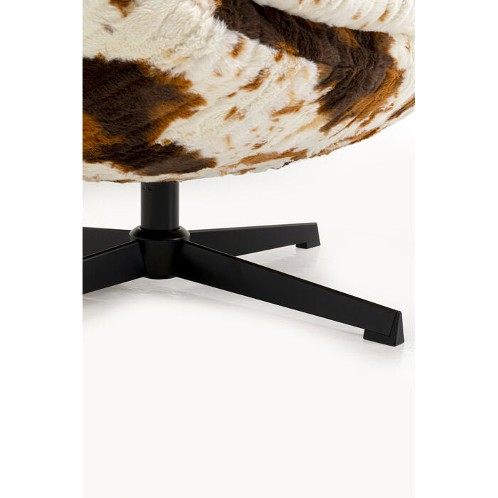 KARE Design Cutie Cow Swivel Armchair Polyester 81.5x76x86 cm