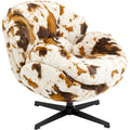 KARE Design Cutie Cow Swivel Armchair Polyester 81.5x76x86 cm