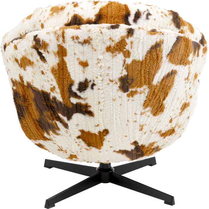 KARE Design Cutie Cow Swivel Armchair Polyester 81.5x76x86 cm