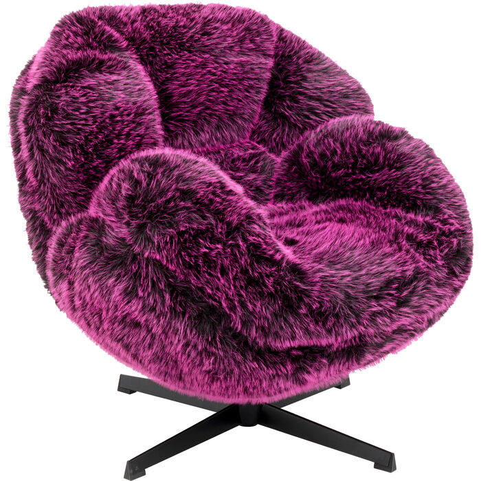 KARE Design Swivel Armchair Cutie Purple 71573 81.5x76x86 cm