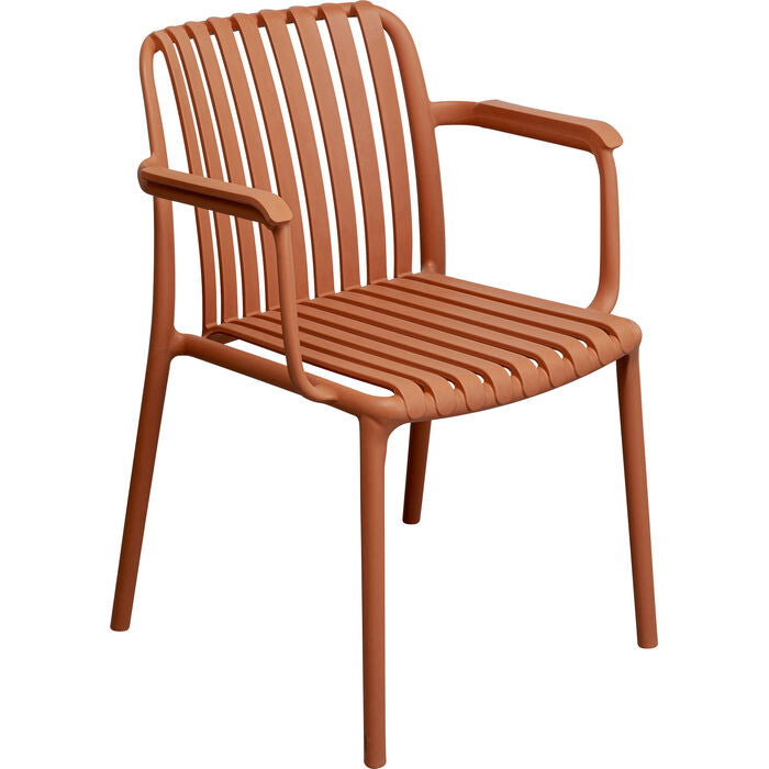 Chair with Armrest Porto Santo Terracotta