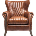 KARE Design Armchair Country Side Leather Brown