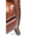 KARE Design Armchair Country Side Leather Brown