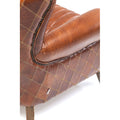 KARE Design Armchair Country Side Leather Brown