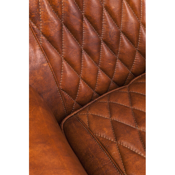 KARE Design Armchair Country Side Leather Brown