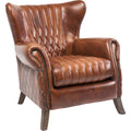 KARE Design Armchair Country Side Leather Brown